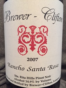 Brewer-Clifton Rancho Santa Rosa Pinot Noir 2007